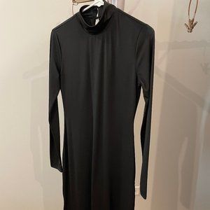 House of Harlow 1960 Black High Neck Midi Dress Women's size S
